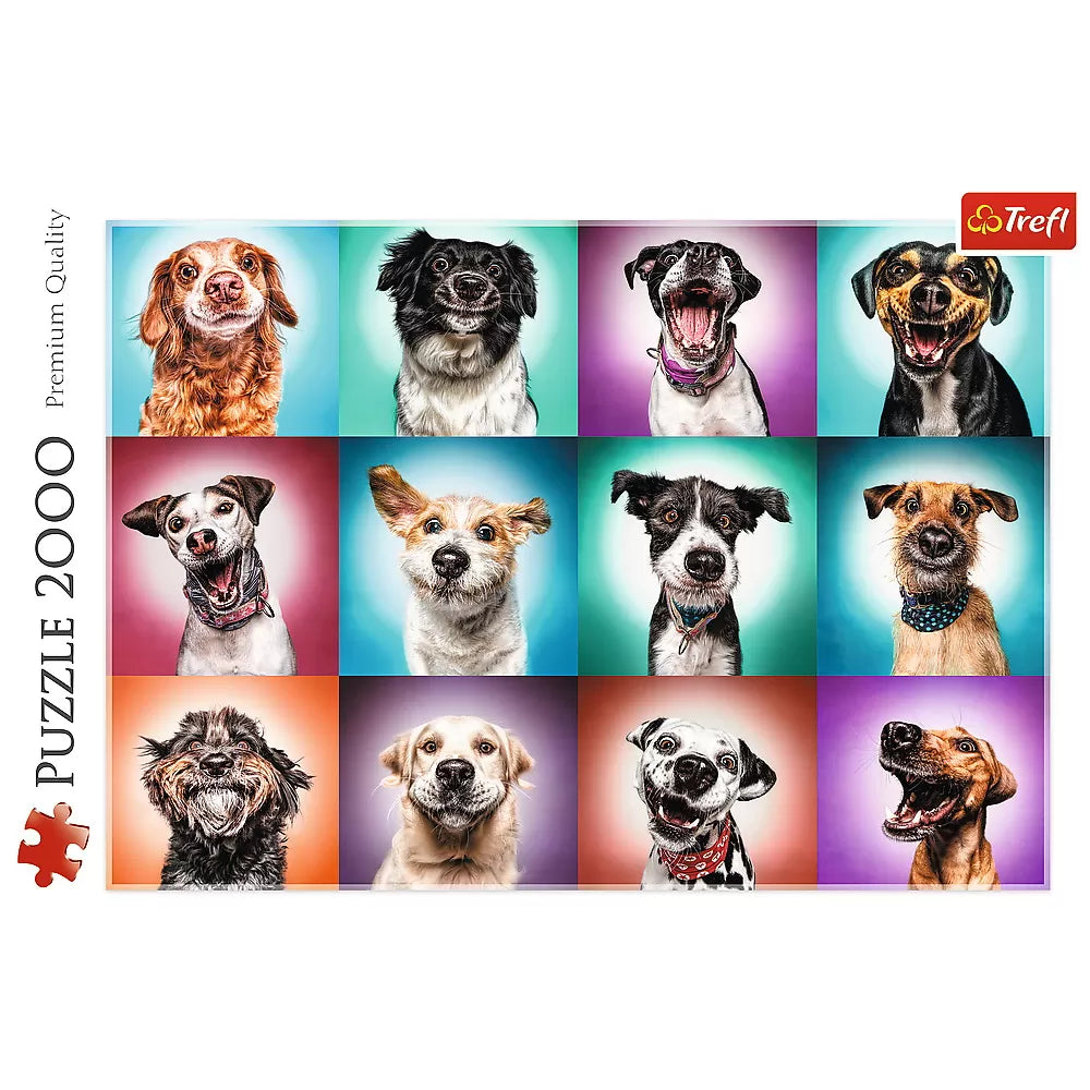 Puzzle trefl 2000 vicces kiskutyák