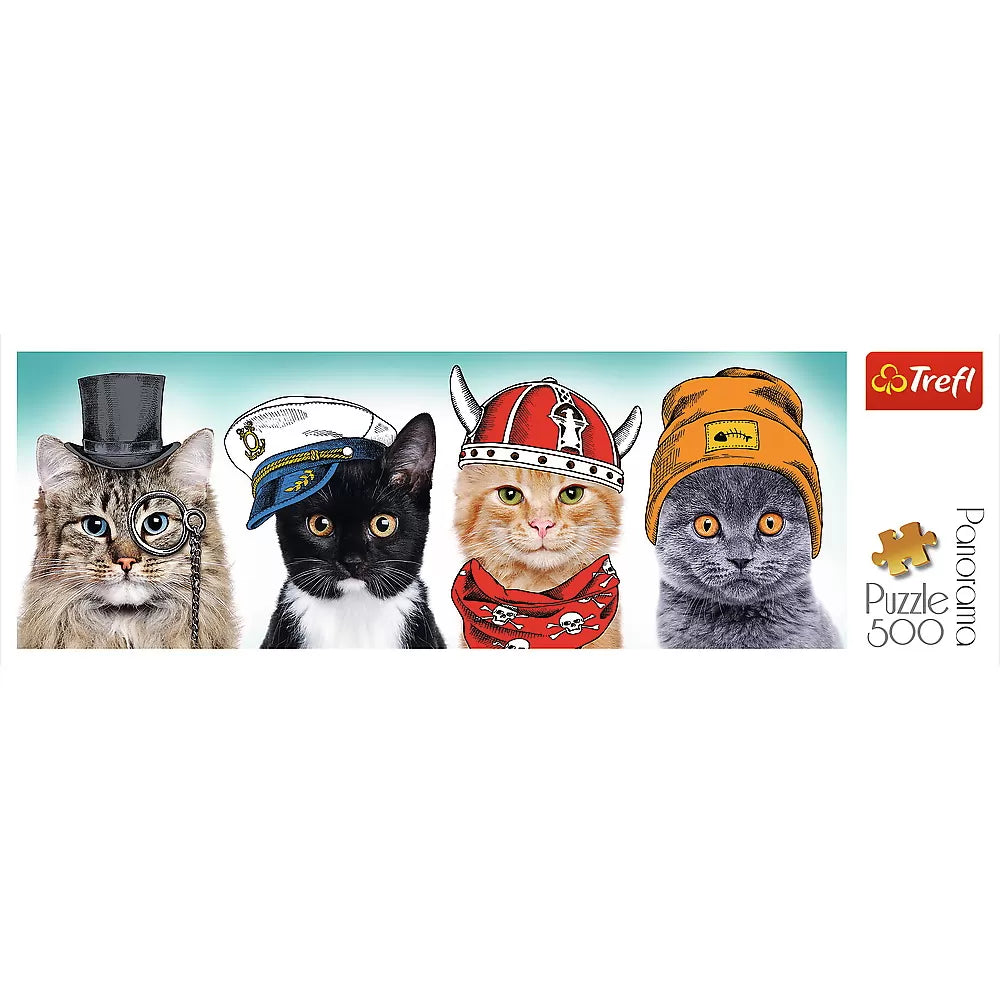 Puzzle trefl 500 panoráma egy bolyhos csapat