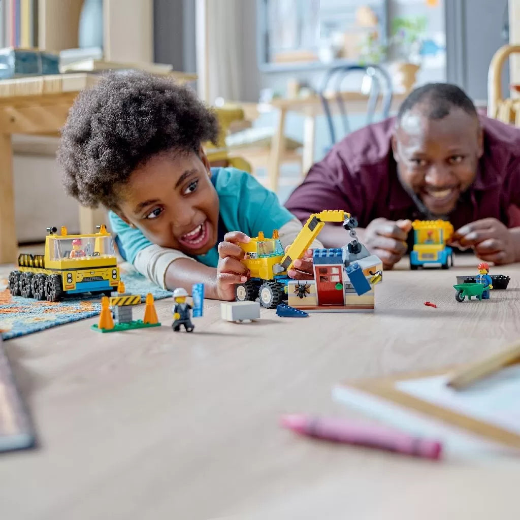LEGO City építőipari teherautók és bontódaru 60391
