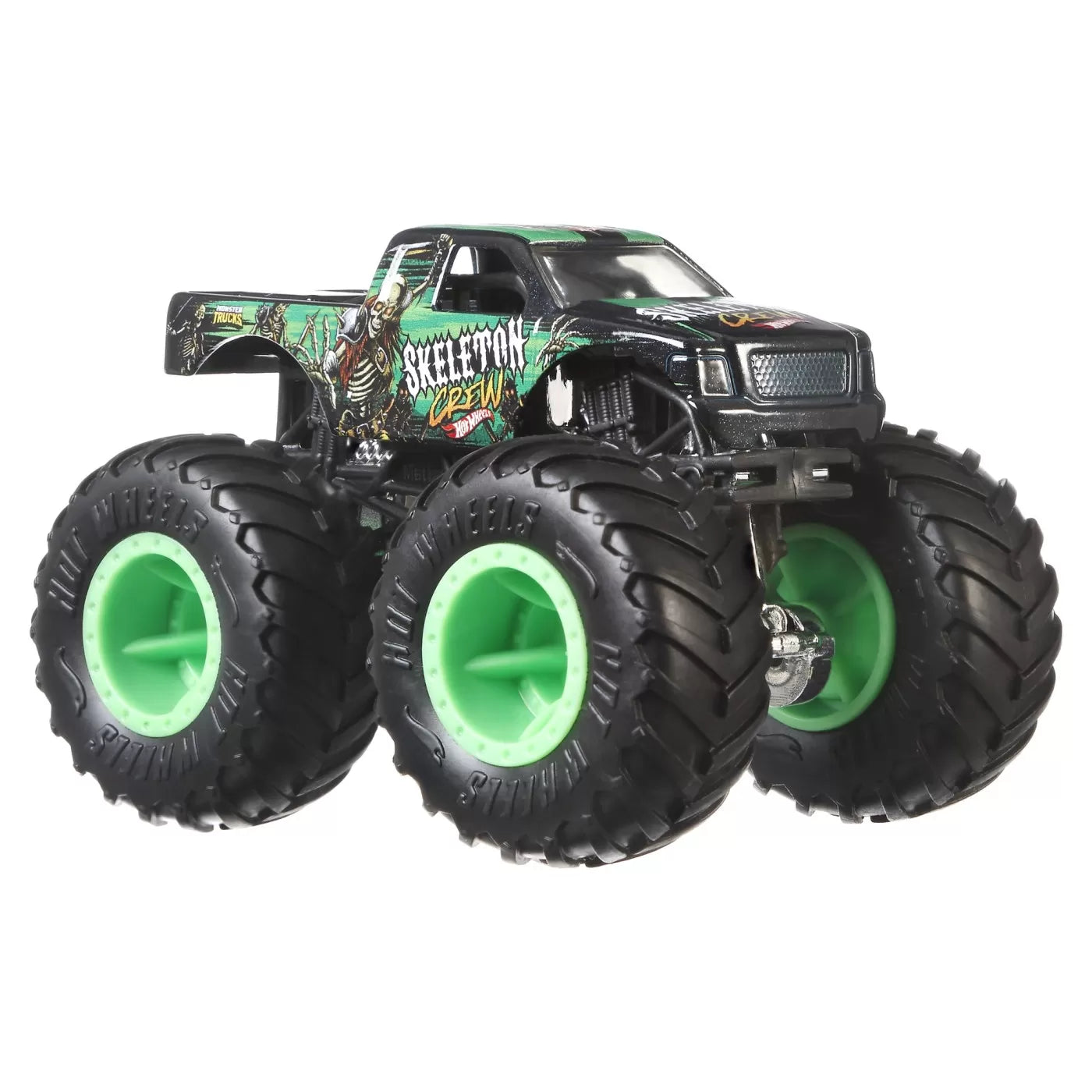 Hot Wheels szörnyeteg teherautó és csontváz legénység fém autó