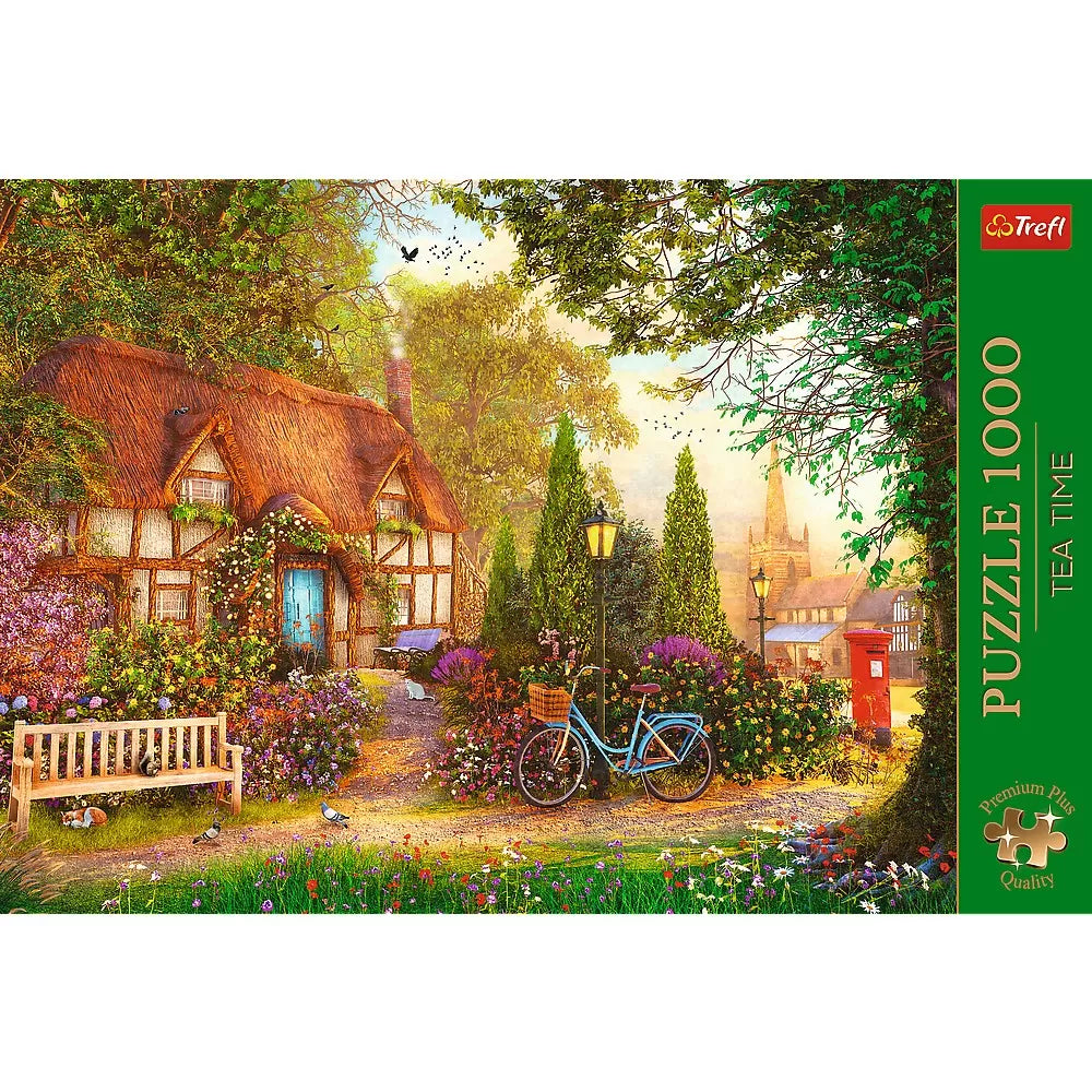 Puzzle trefl 1000 premium plus tea time cabana cu stuf