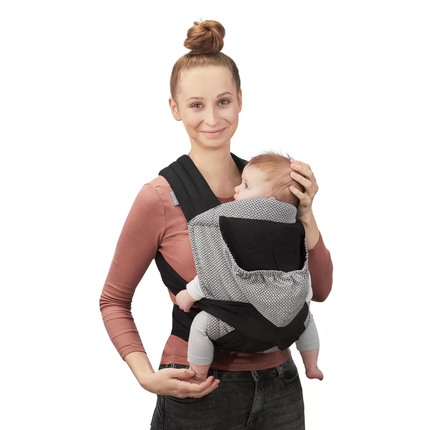 Ergonomikus babahordozó kinderkraft adoree mei tai, szürke