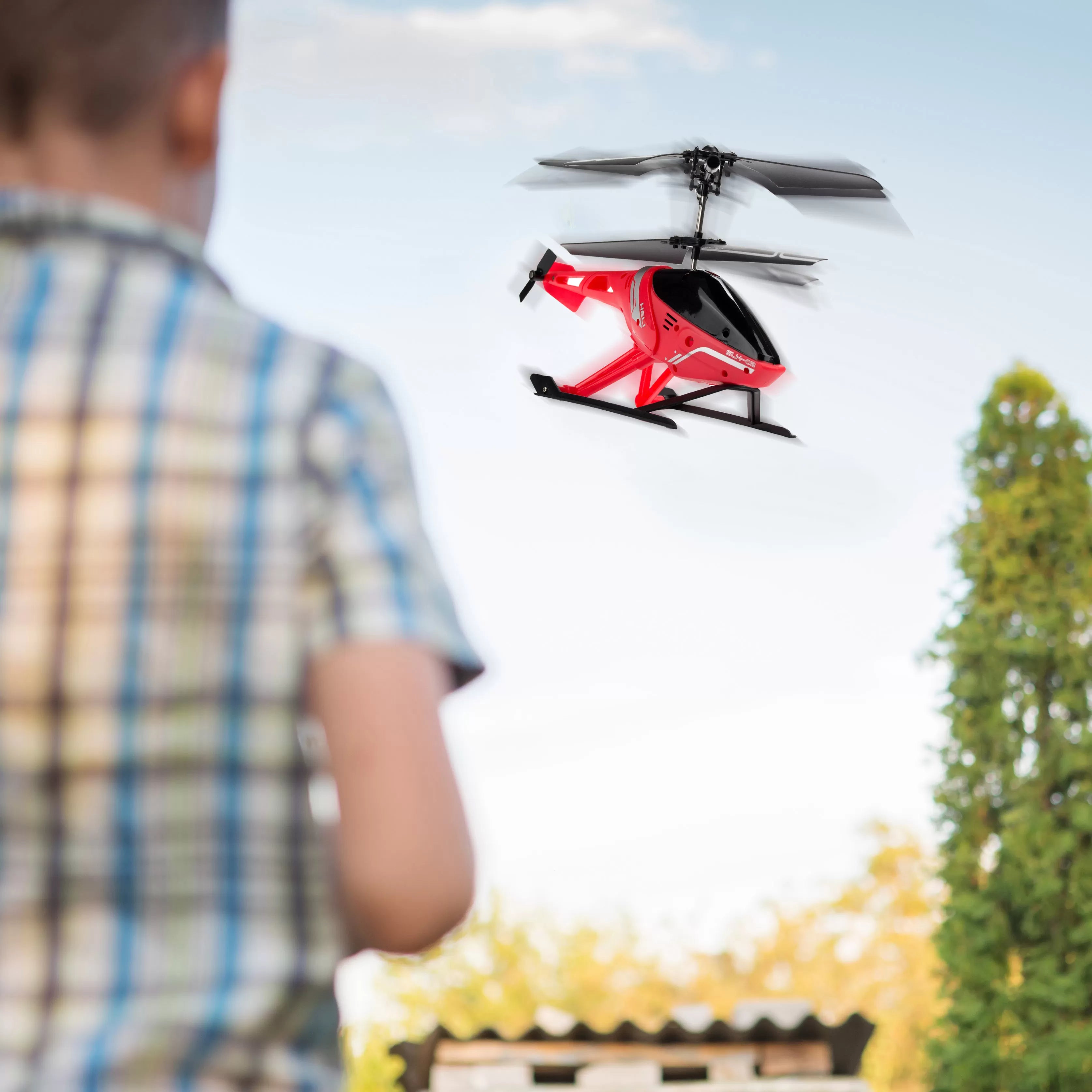 Elicopter cu telecomanda air python rosu