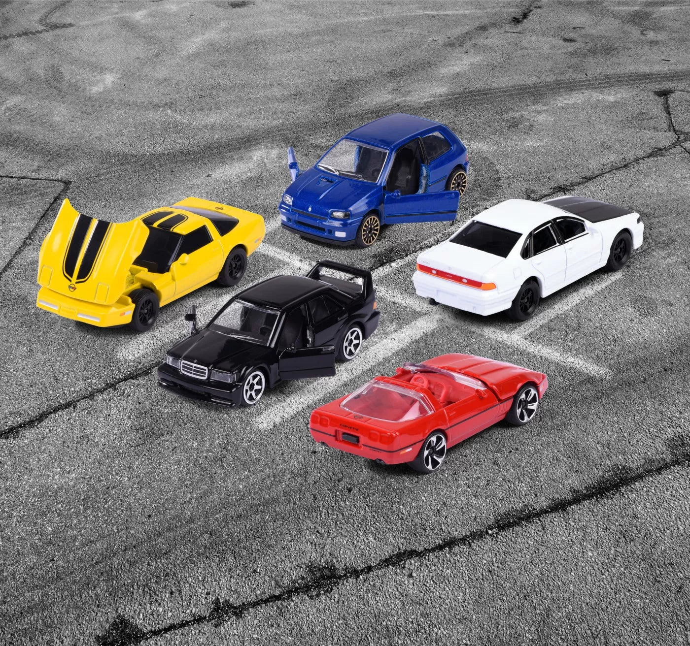 Majorette figura szett: 5 autó (7,5 cm)