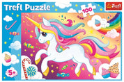 Puzzle trefl 100 frumosul unicorn
