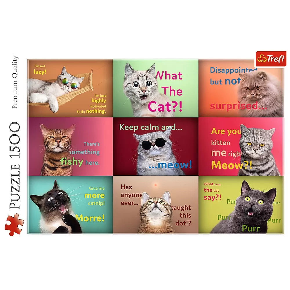 Puzzle trefl 1500 vicces cica