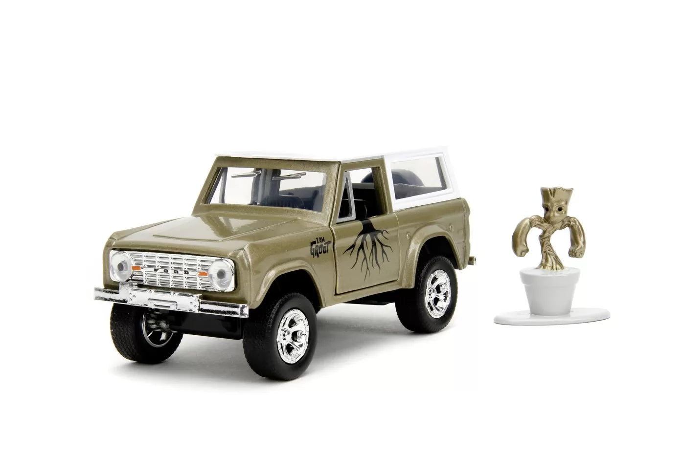 Jada Marvel Ford Bronco fém autószett és Groot figura