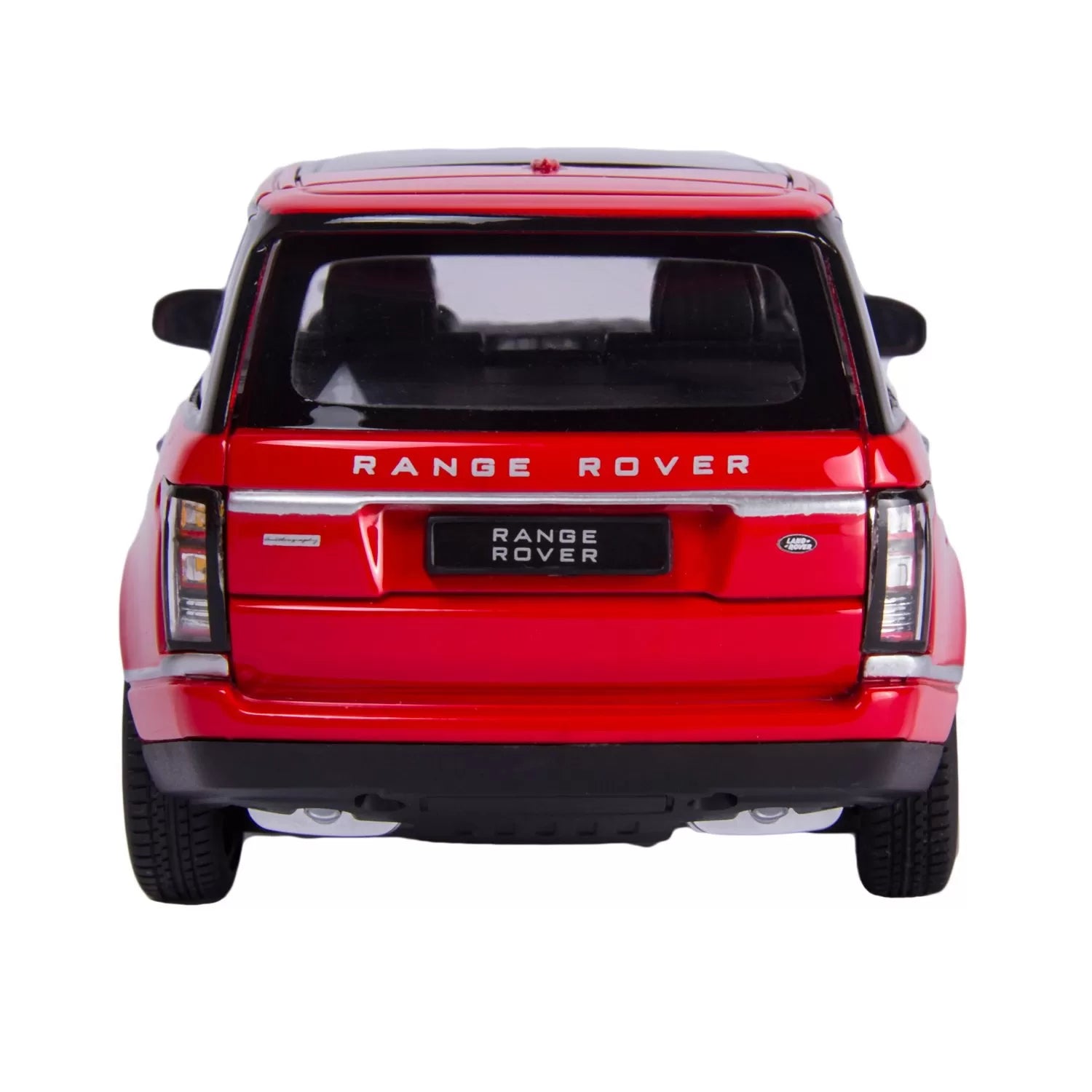 Piros Range Rover fém játékautó, 1-24 méretarány