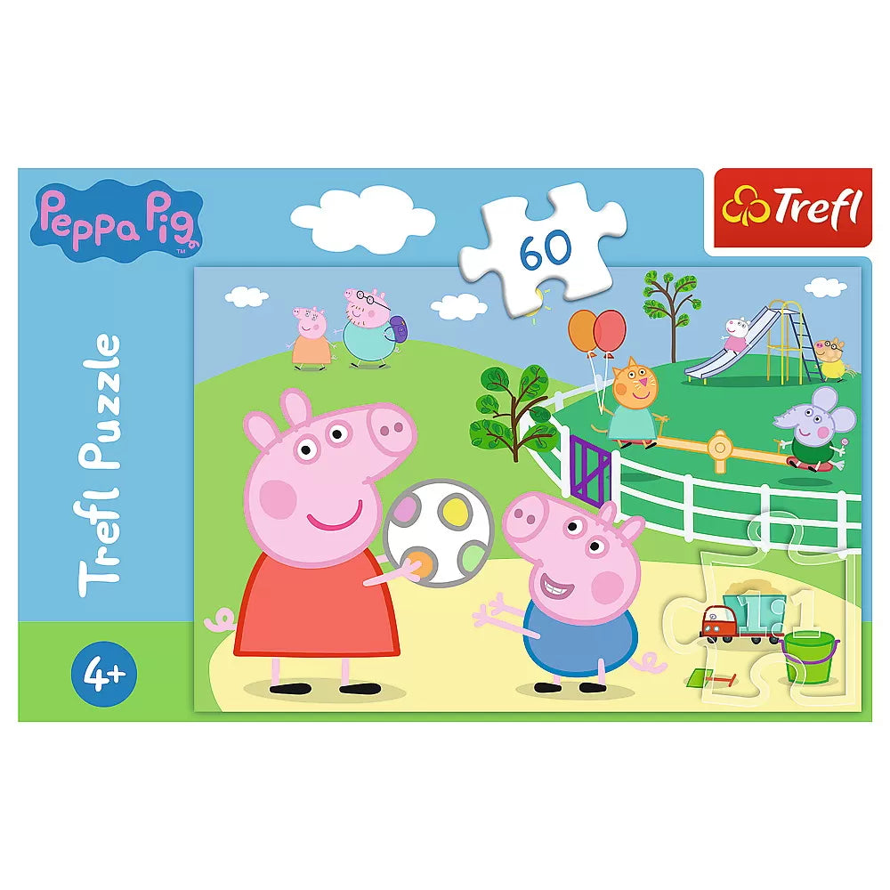 Peppa malac kirakós játék, 60 darabos, móka a barátokkal