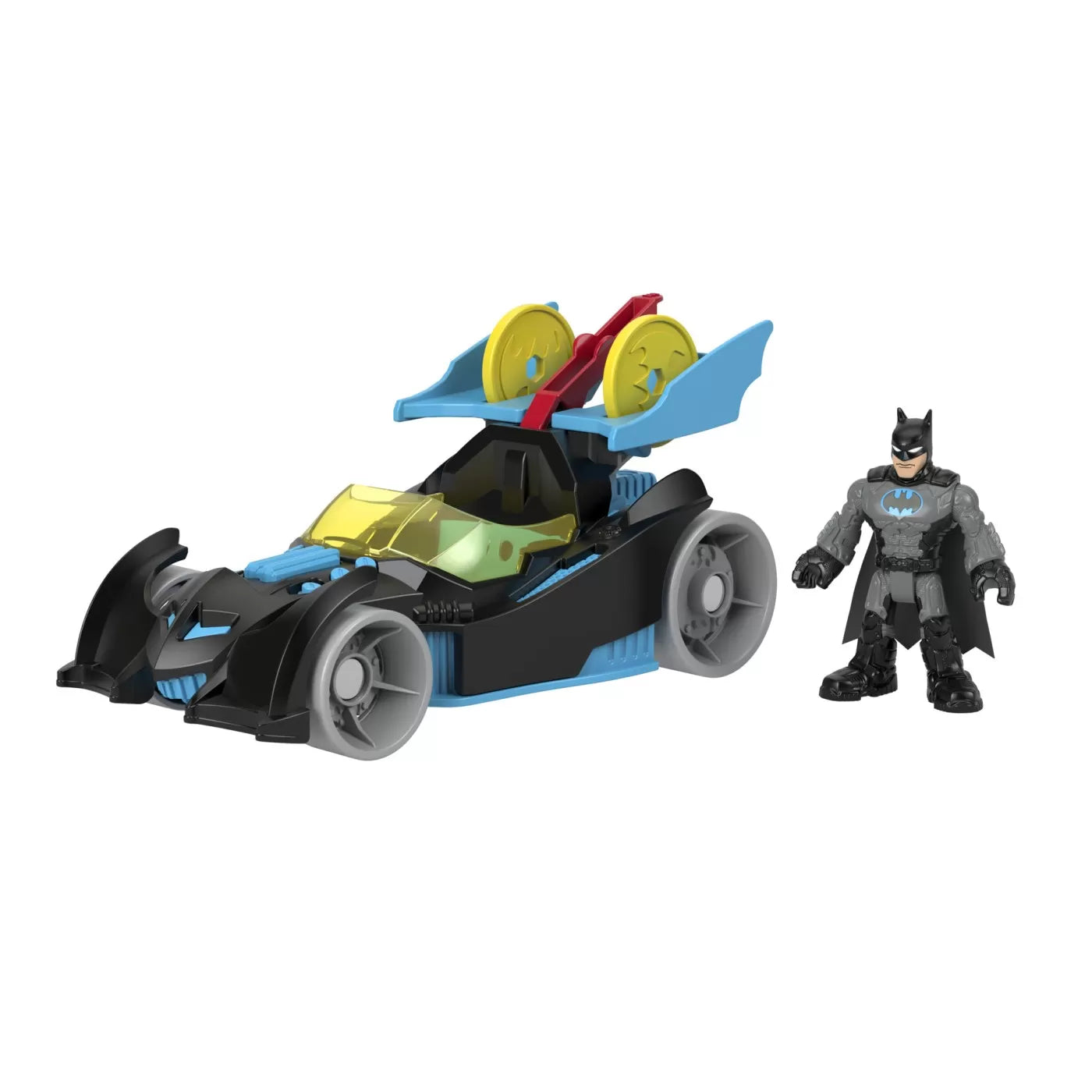 Fisher-Price Imaginext DC Super Friends jármű Batman figurával szürke öltönyben