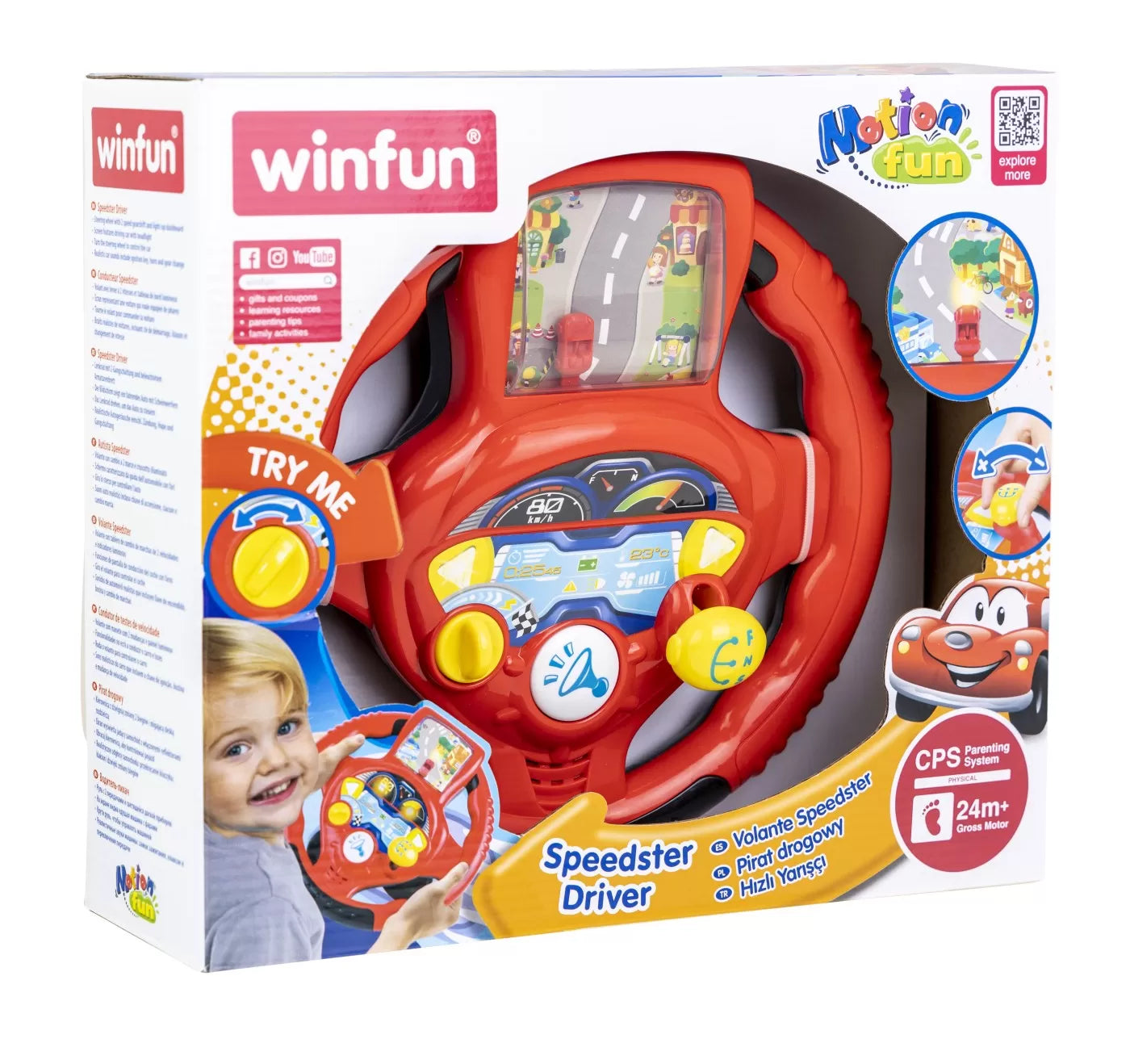 Winfun volan cu sunete si lumini