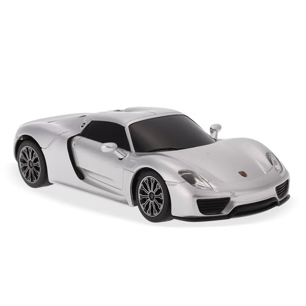 Távirányítós autó Porsche 918 Spyder ezüst 1-24 méretarányú