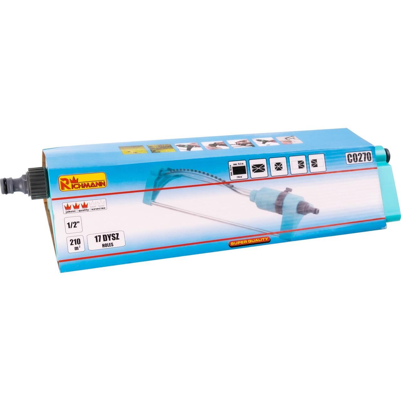Aspersor oscilant, 17 duze, 210 mp, Richmann