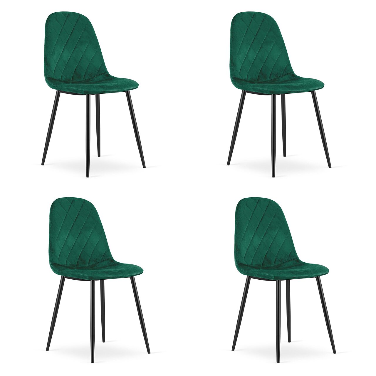 living, Artool, Asti, catifea, metal, verde si negru, 44.5x50.5x87.5 cm