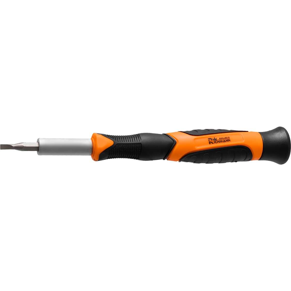 Set varfuri, biti, de precizie, cu surubelnita, 57 buc, 1/4", 4 mm, 25-28 mm, Richmann Exclusive