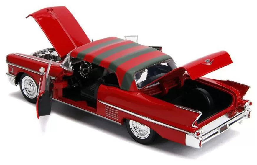 Freddy Krueger 1958 Cadillac Model 62 fém modellautó 1-24 méretarányú