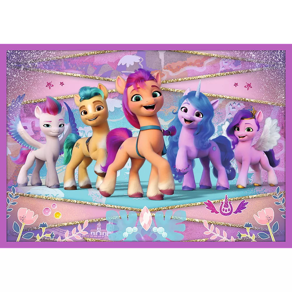 Puzzle trefl 10in1 my little pony -  poneii stralucitori