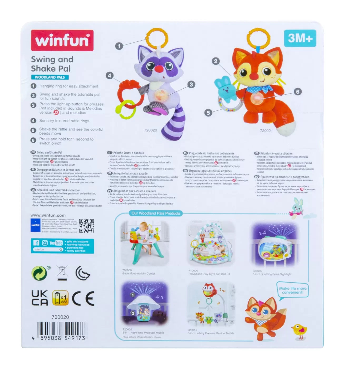 Winfun vulpita cu sunete si lumini