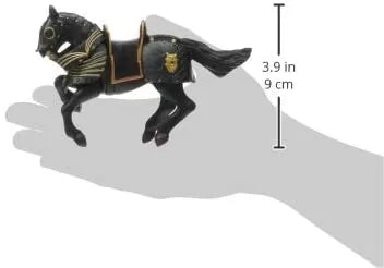 Papo figurina cal negru in armura