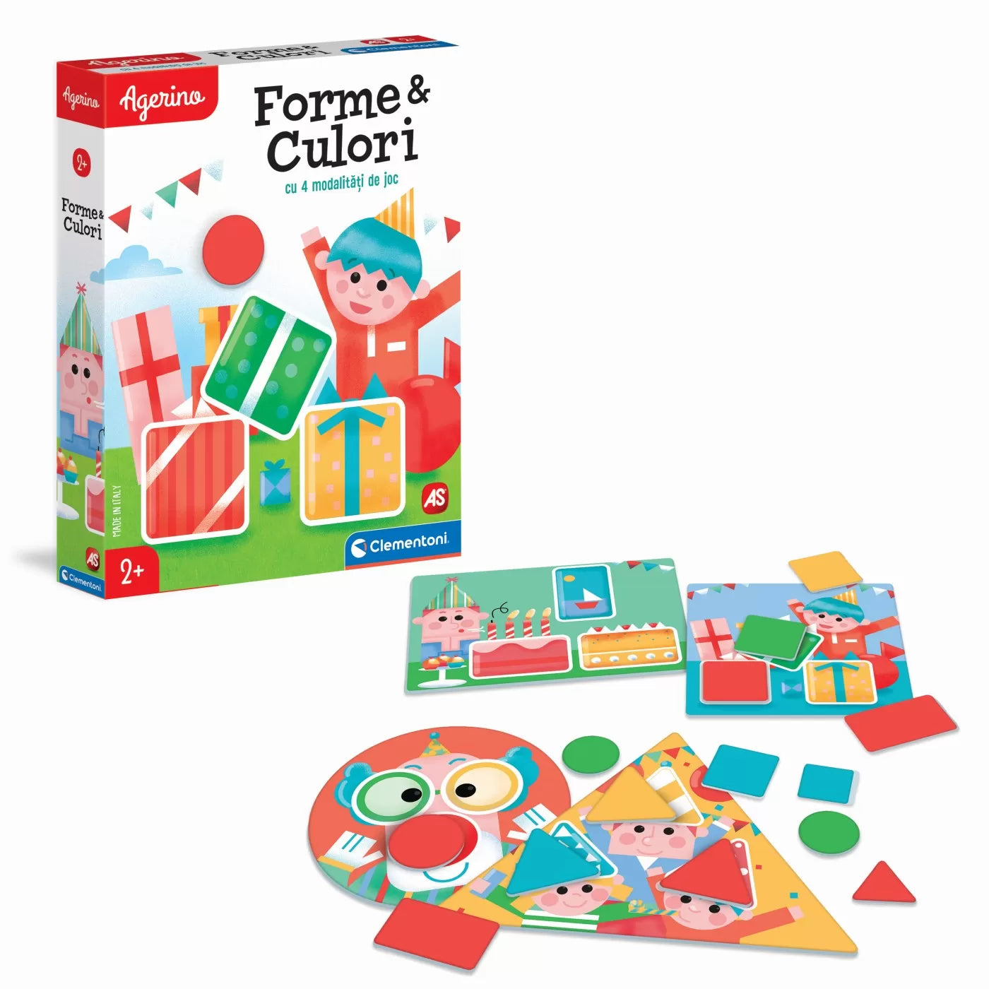 Agerino oktatójáték formái és színei