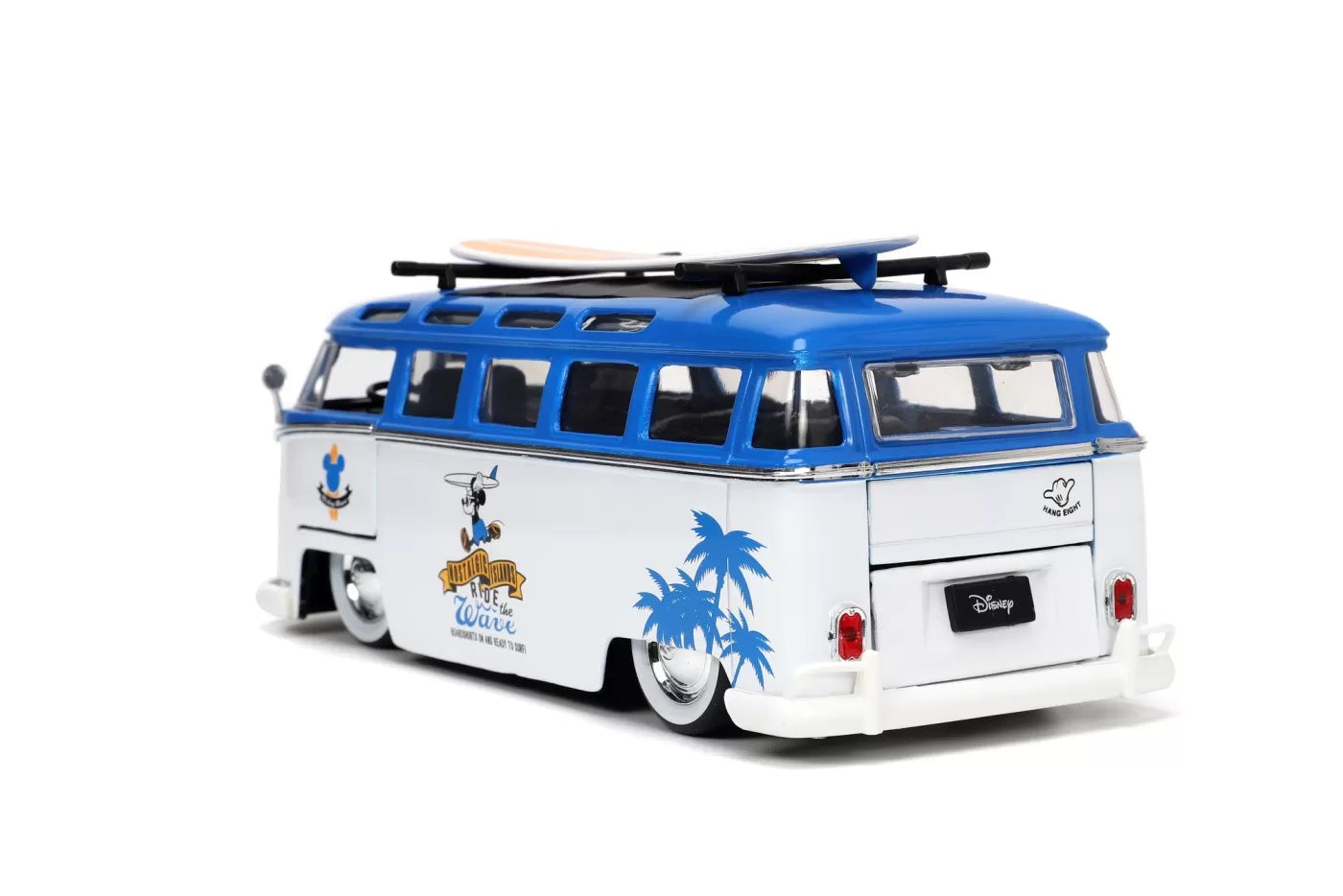 Jada fém autó Volkswagen T1 busz 1-24 méretarányú és Mickey egér figura