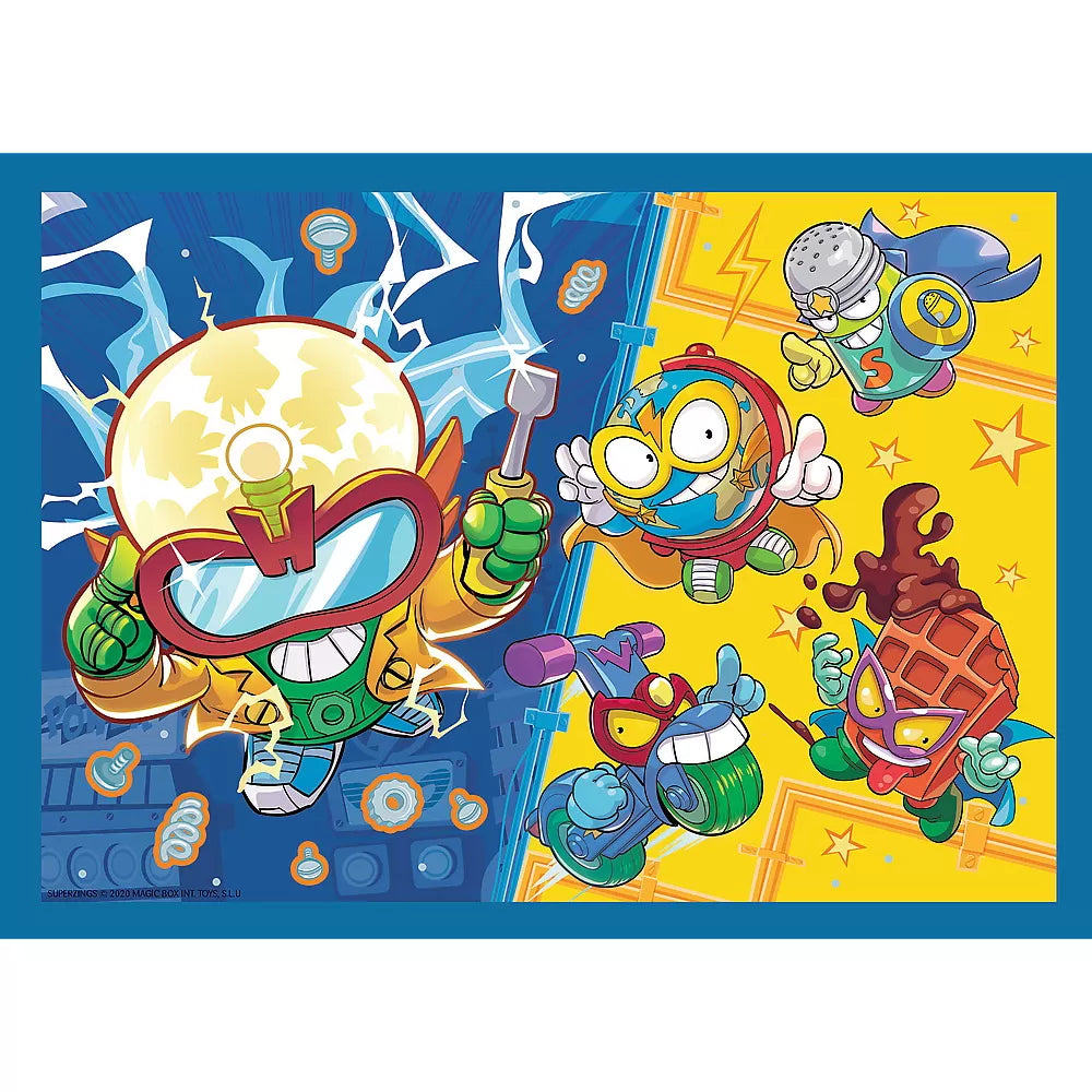 Puzzle trefl 4in1 super things super actiunea