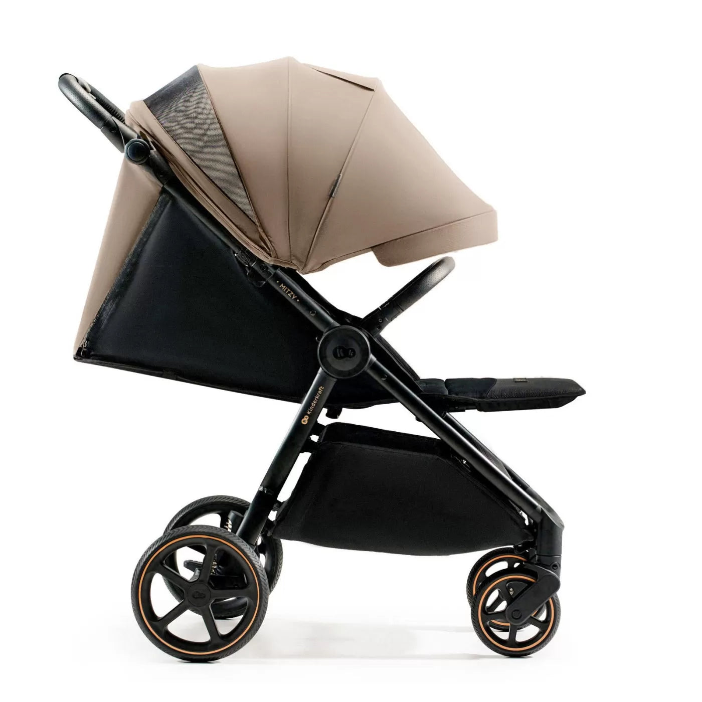 Carucior sport, ultra compact, kinderkraft mitzy, 0-22 kg, linen beige