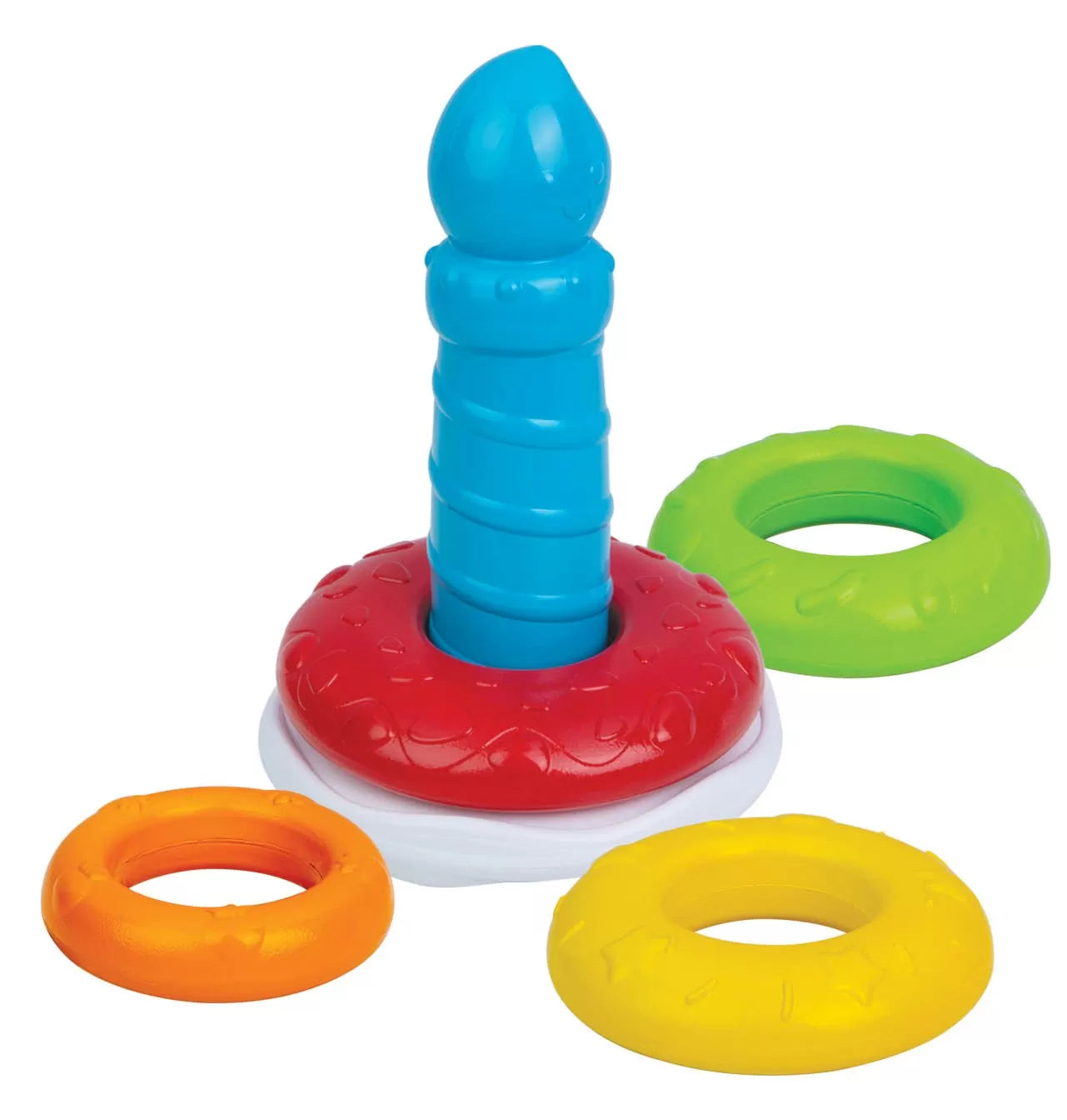 Winfun torony színes körökkel torta formájában