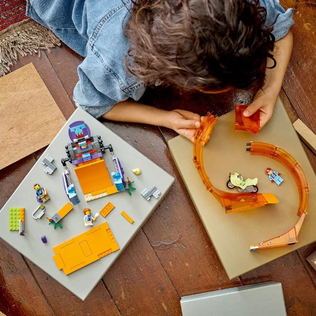 Lego City Stuntz zúzós mutatvány a hurokban 60338