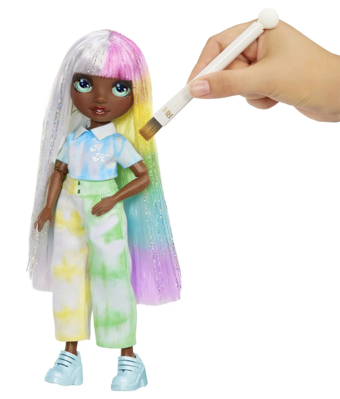 Rainbow high watercolor create papusa ochi verzi