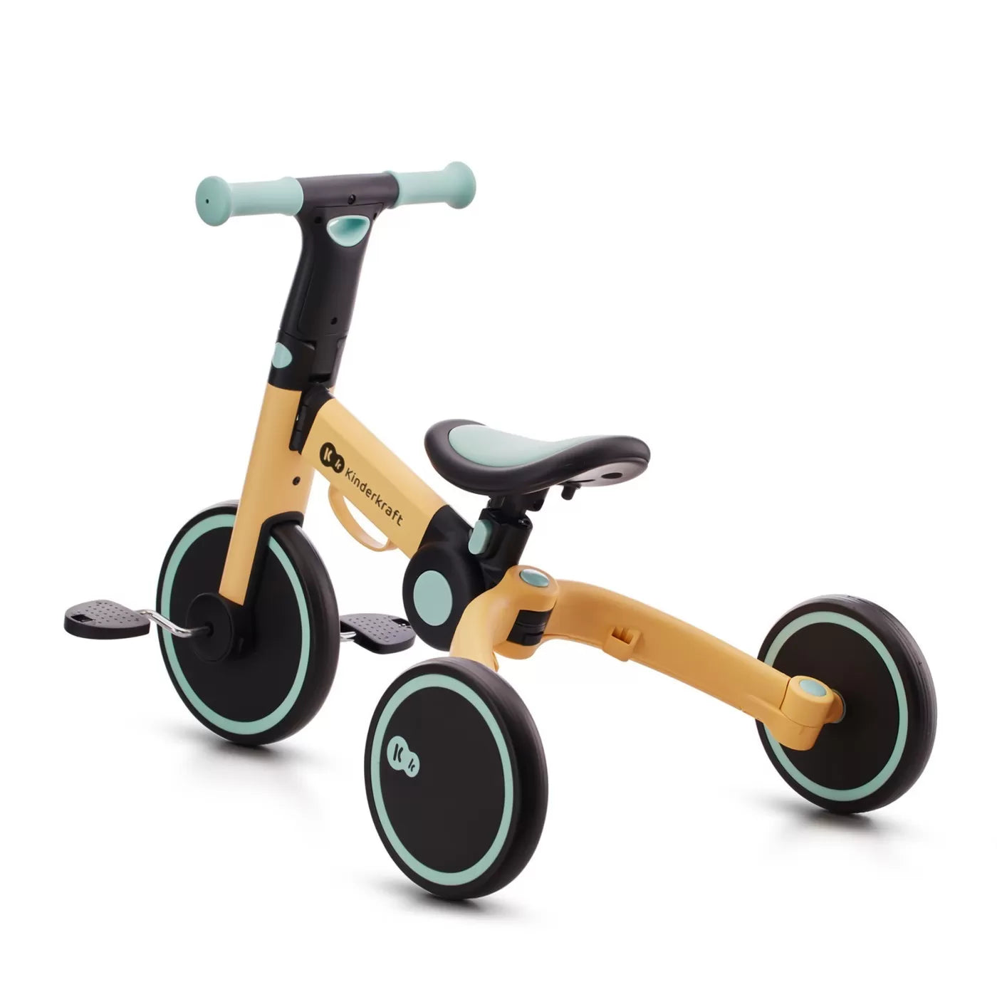 Kinderkraft 4trike futóbicikli/tricikli, napraforgókék