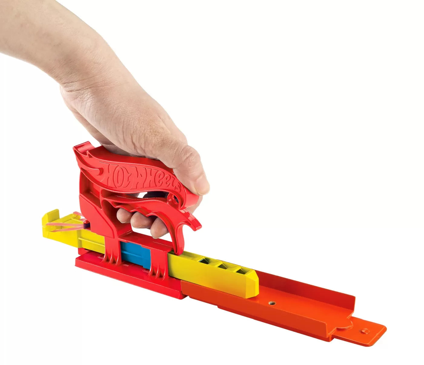 Hot Wheels piros hordozható kilövő és autó szett