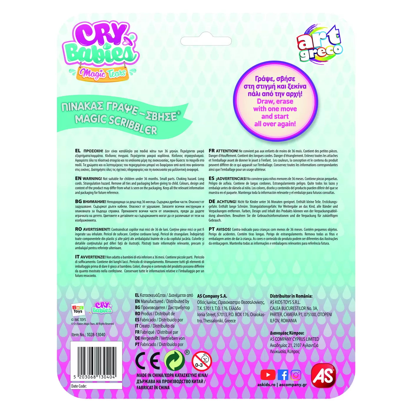 Tabla de scris cry babies magic scribbler