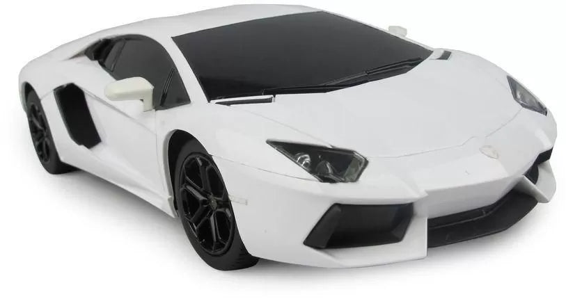 Masina cu telecomanda lamborghini aventador alb cu scara 1 la 24