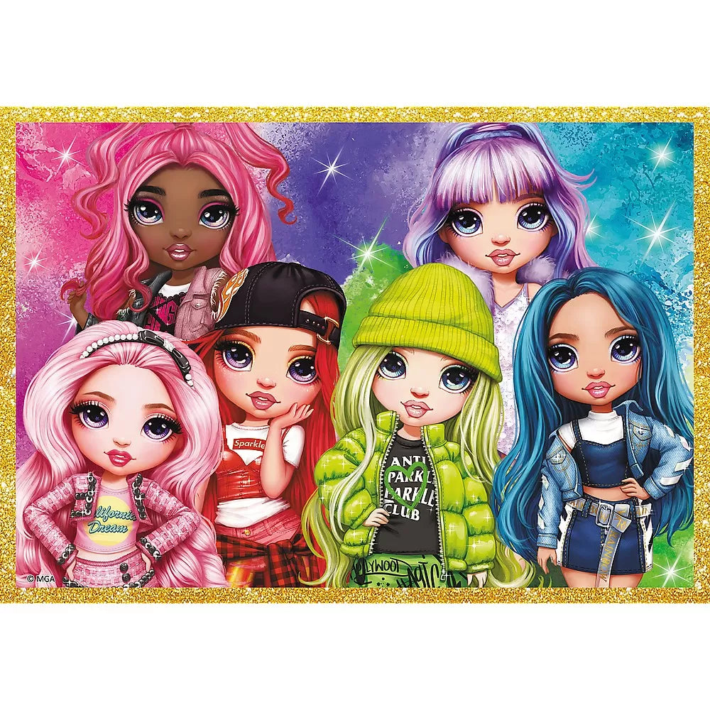 Puzzle trefl 10in1 rainbow high papusile fashion