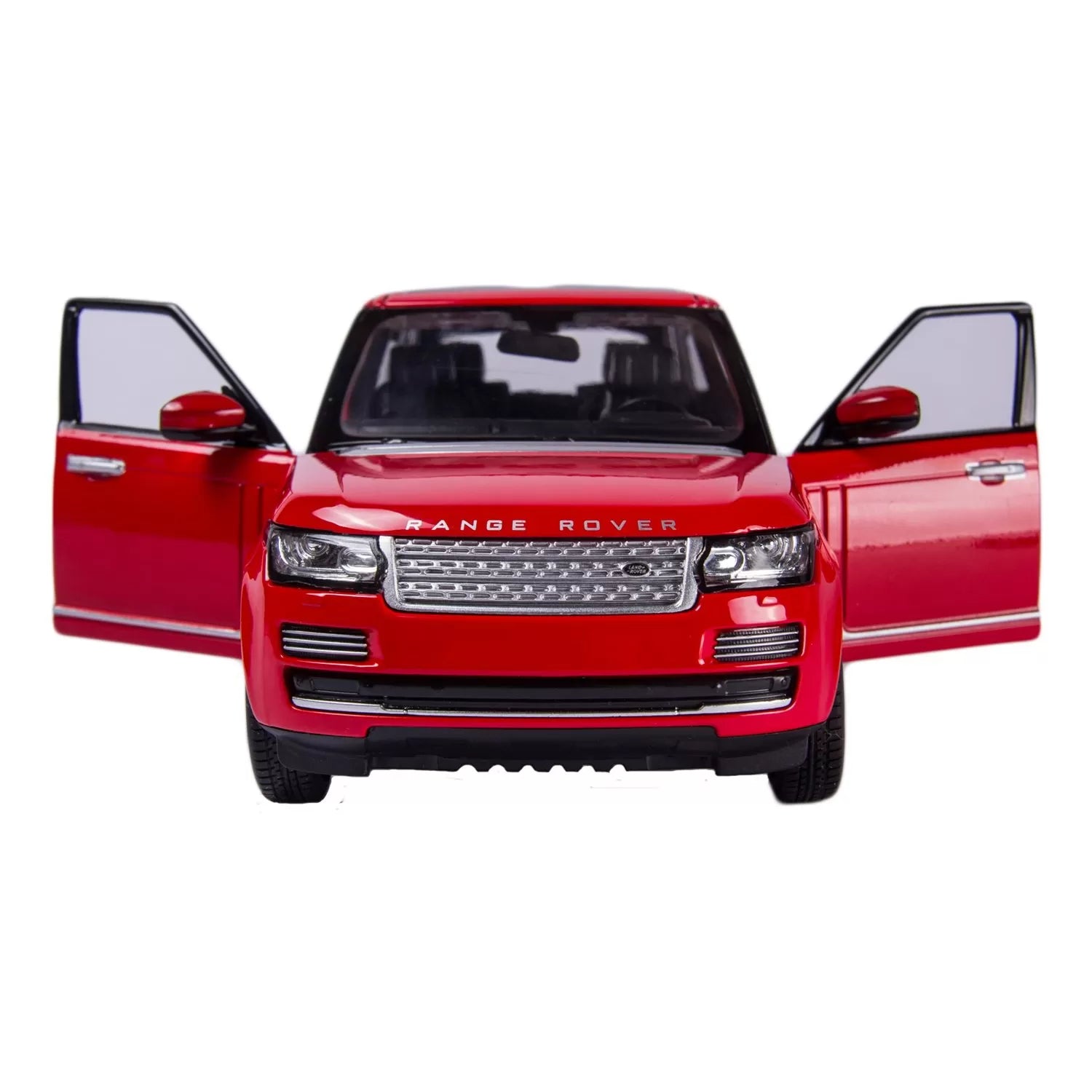 Piros Range Rover fém játékautó, 1-24 méretarány