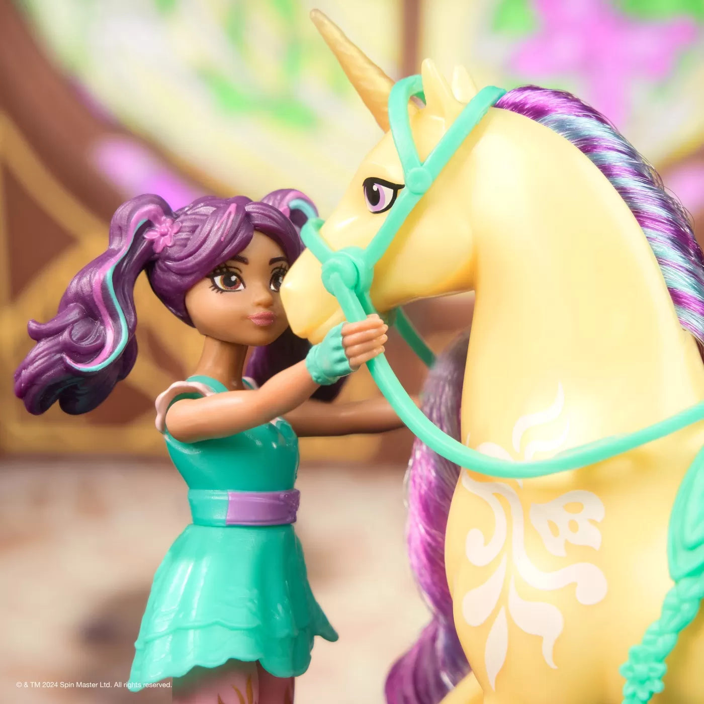 Unicorn academy set unicorn leaf si papusa ava