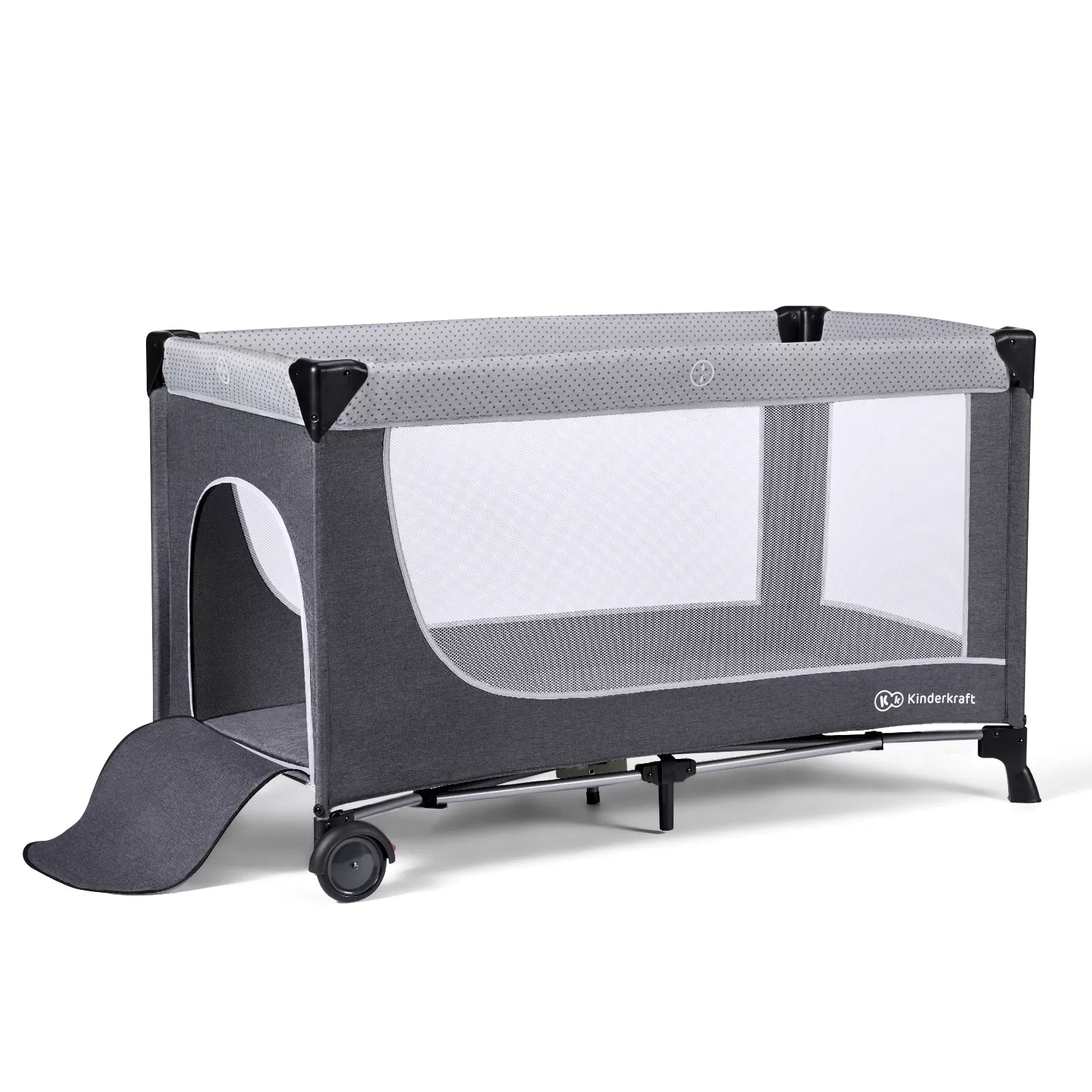Patut de calatorie kinderkraft leody, cu accesorii, grey