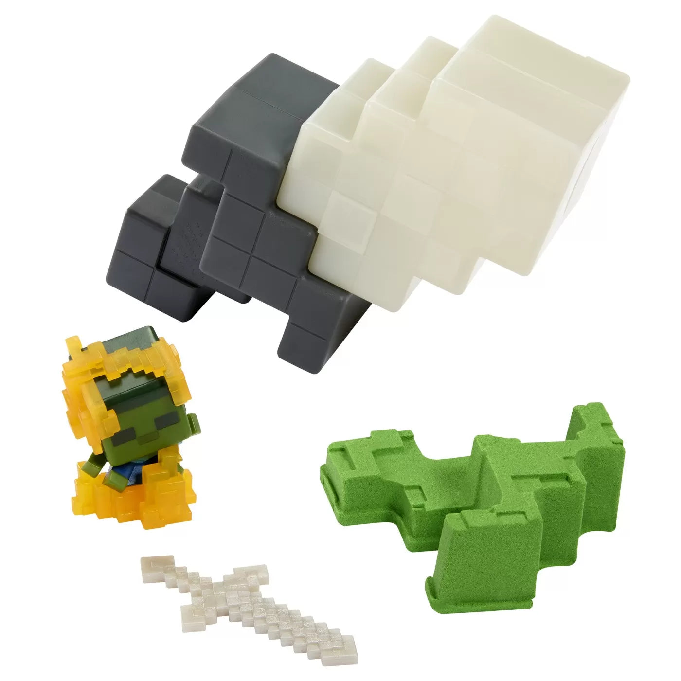 Minecraft mini módú bányászati felfedezőkészlet szürke és fehér