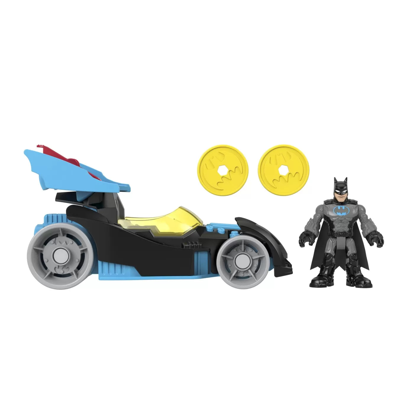 Fisher-Price Imaginext DC Super Friends jármű Batman figurával szürke öltönyben