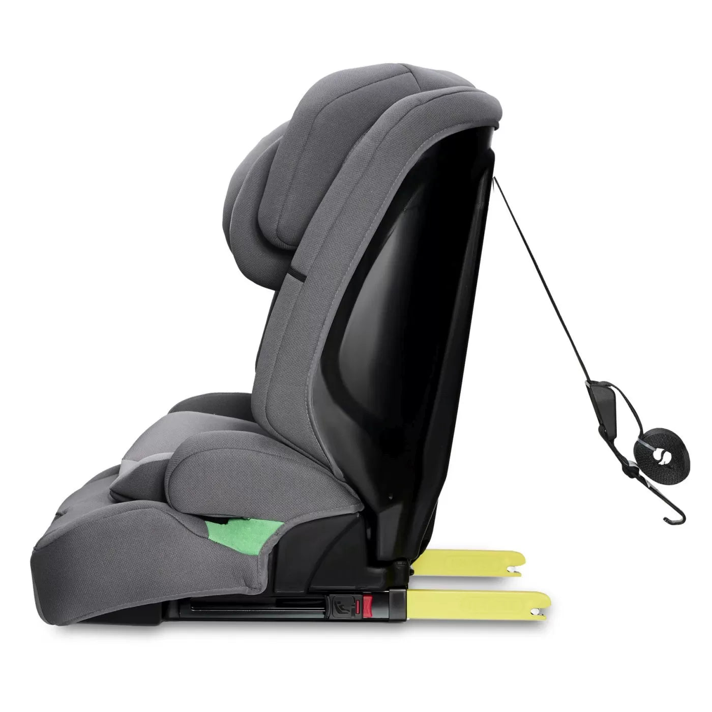 Scaun auto i-size, 76-150 cm, kinderkraft safety fix 2, grey