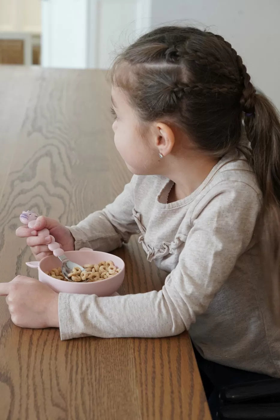 Set 2 castronele cu ventuza silicon melii model unicorn