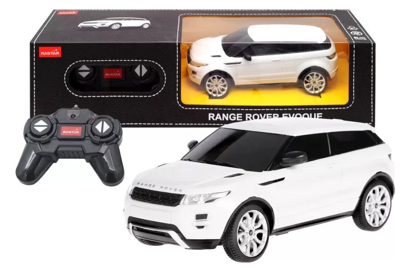 Távirányítós Range Rover Evoque autó fehér, 1-24 méretarányban
