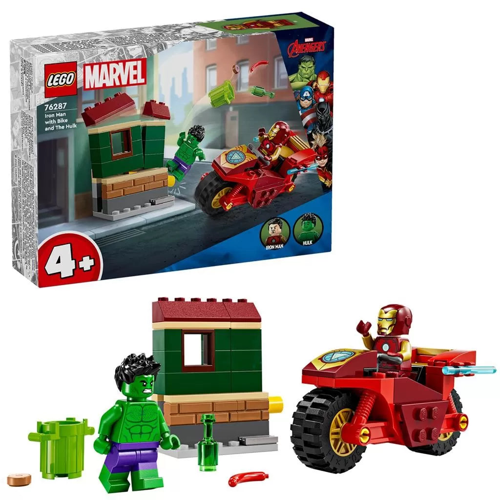 Lego Marvel Vasember motorkerékpárral és Hulkkal 76287