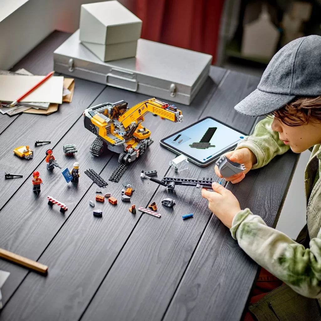 Lego City sárga kotrógép építőkészlet 60420