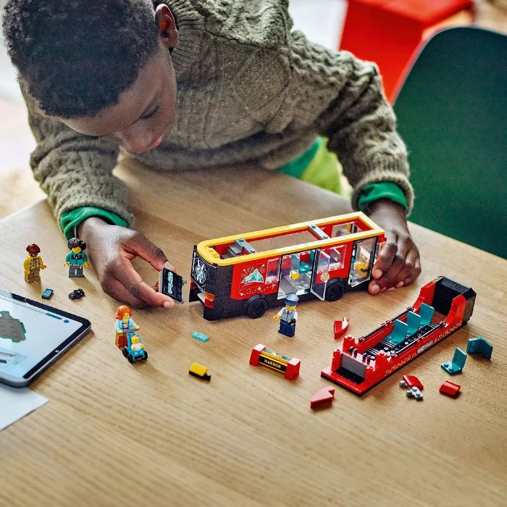 Lego City piros emeletes turistabusz 60407