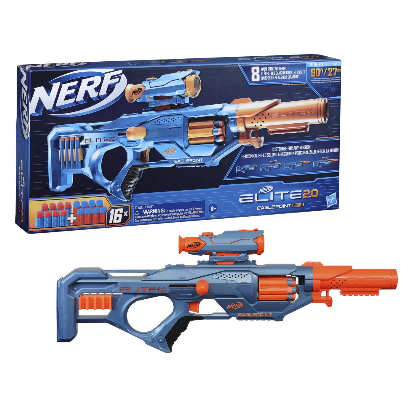 Nerf Blaster Elite 2.0 Eaglepoint RD 8 puska