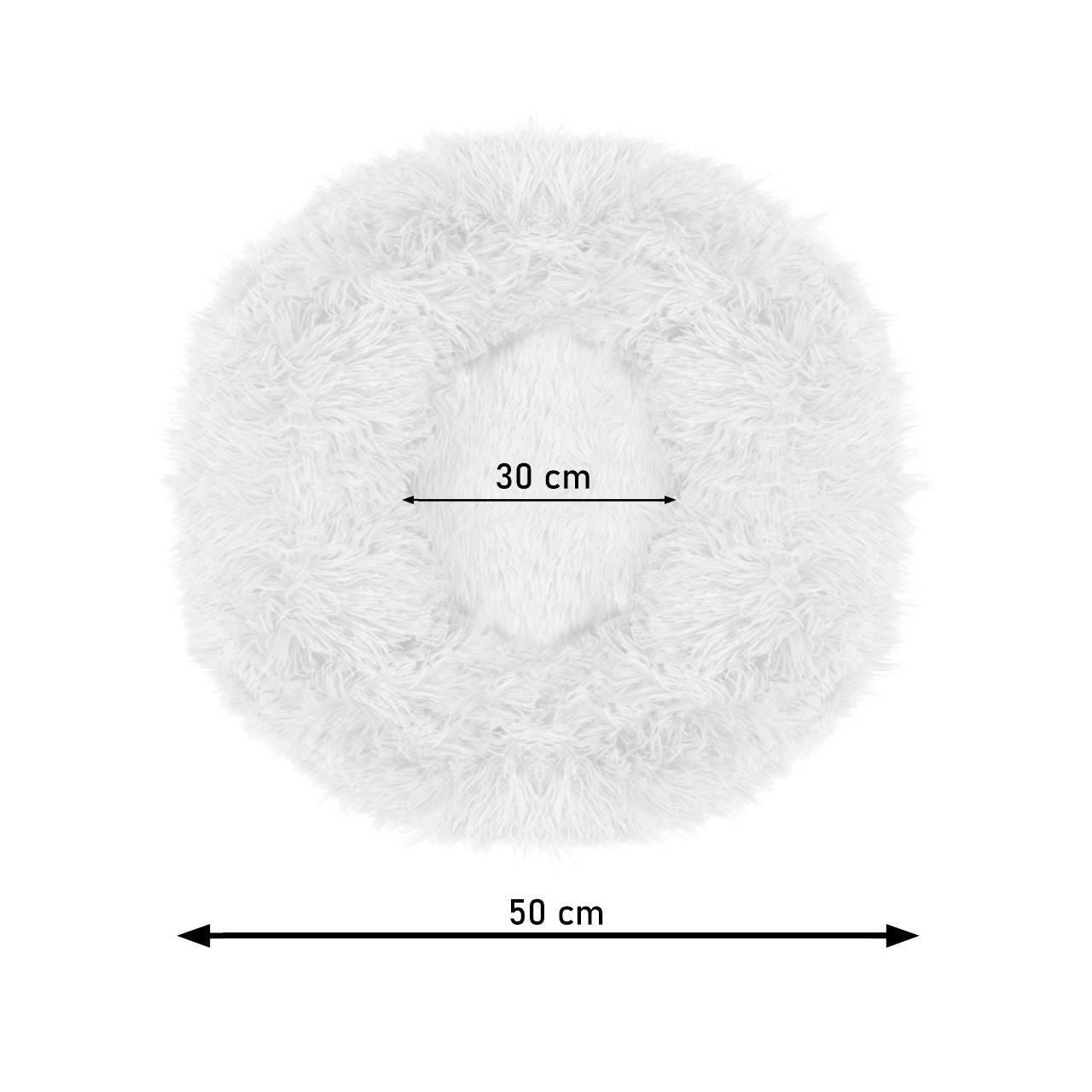 Culcus moale, pentru caine/pisica, maro deschis, 50 cm