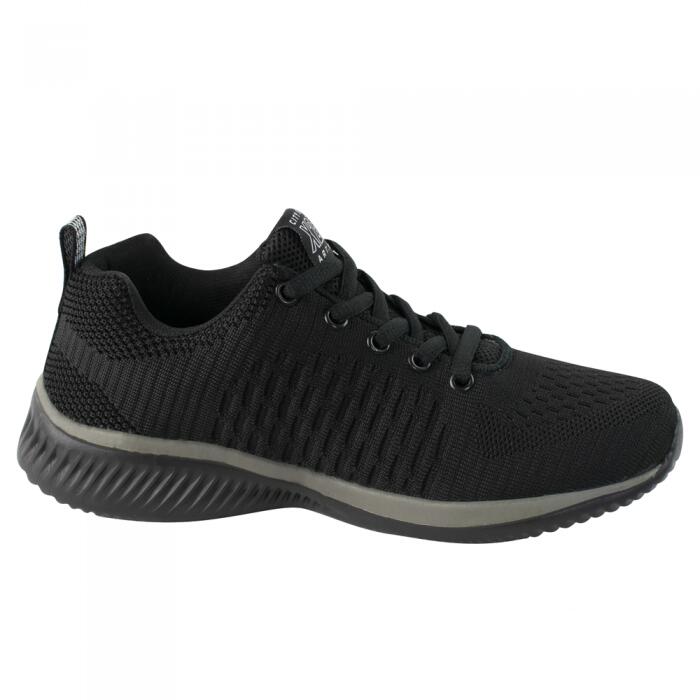 Pantofi casual, textil, talpa spuma Eva, negru si gri, marime 39, ART.MAS