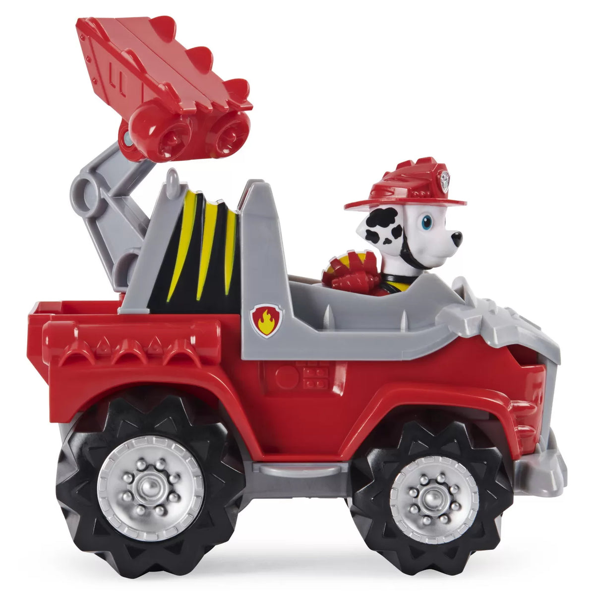 Patrula catelusilor set vehicul cu catelus marshall si figurina dino surpriza